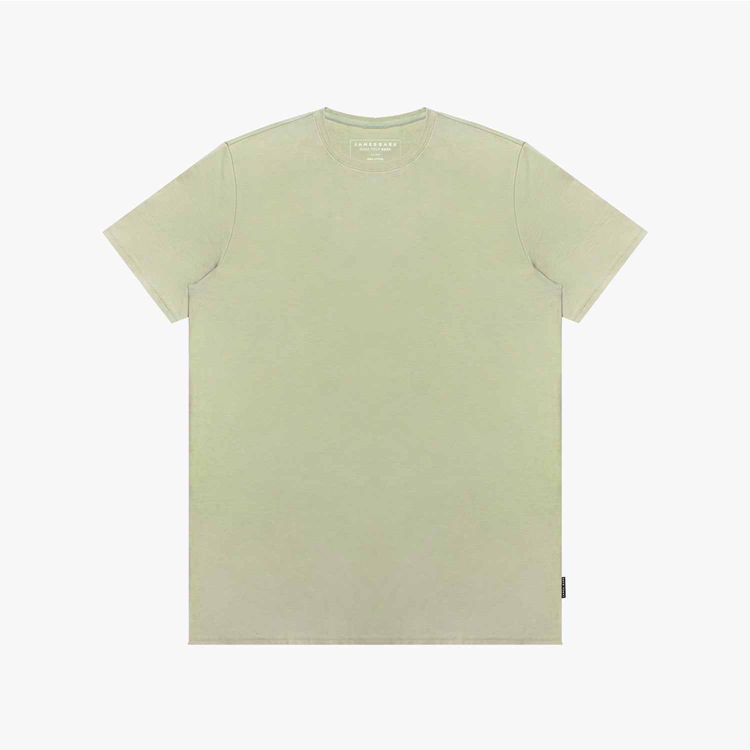 Light green t-shirt on a white background