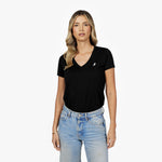 Women's V - Neck Jersey T-Shirt - JAMES BARK