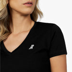 Women's V - Neck Jersey T-Shirt - JAMES BARK
