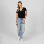 Women's V - Neck Jersey T-Shirt - JAMES BARK