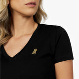 Women's V - Neck Jersey T-Shirt - JAMES BARK
