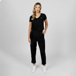 Women's V - Neck Jersey T-Shirt - JAMES BARK