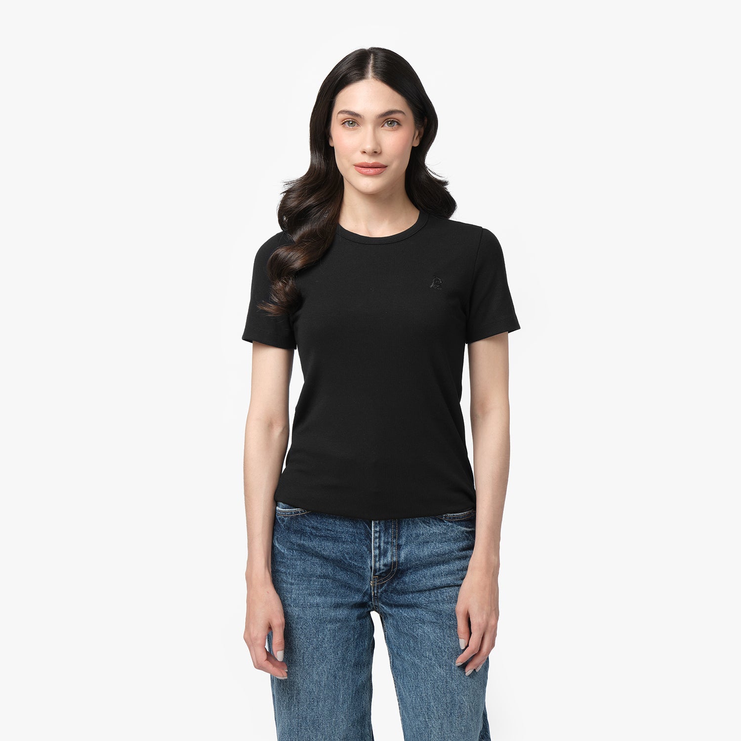 Women's Ribbed T-Shirt - JAMES BARK