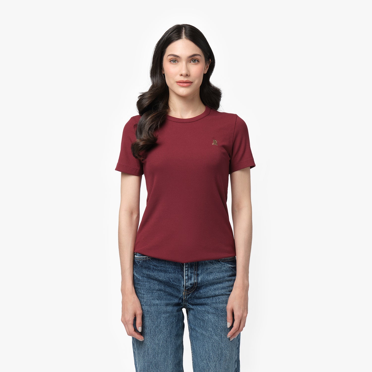 Women's Ribbed T-Shirt - JAMES BARK