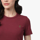 Women's Ribbed T-Shirt - JAMES BARK