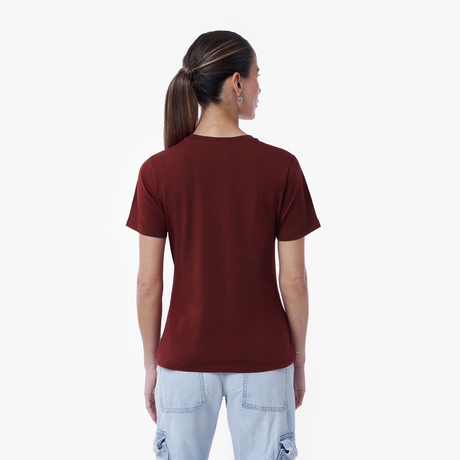 Women's Crew Neck Jersey T-Shirt - JAMES BARK
