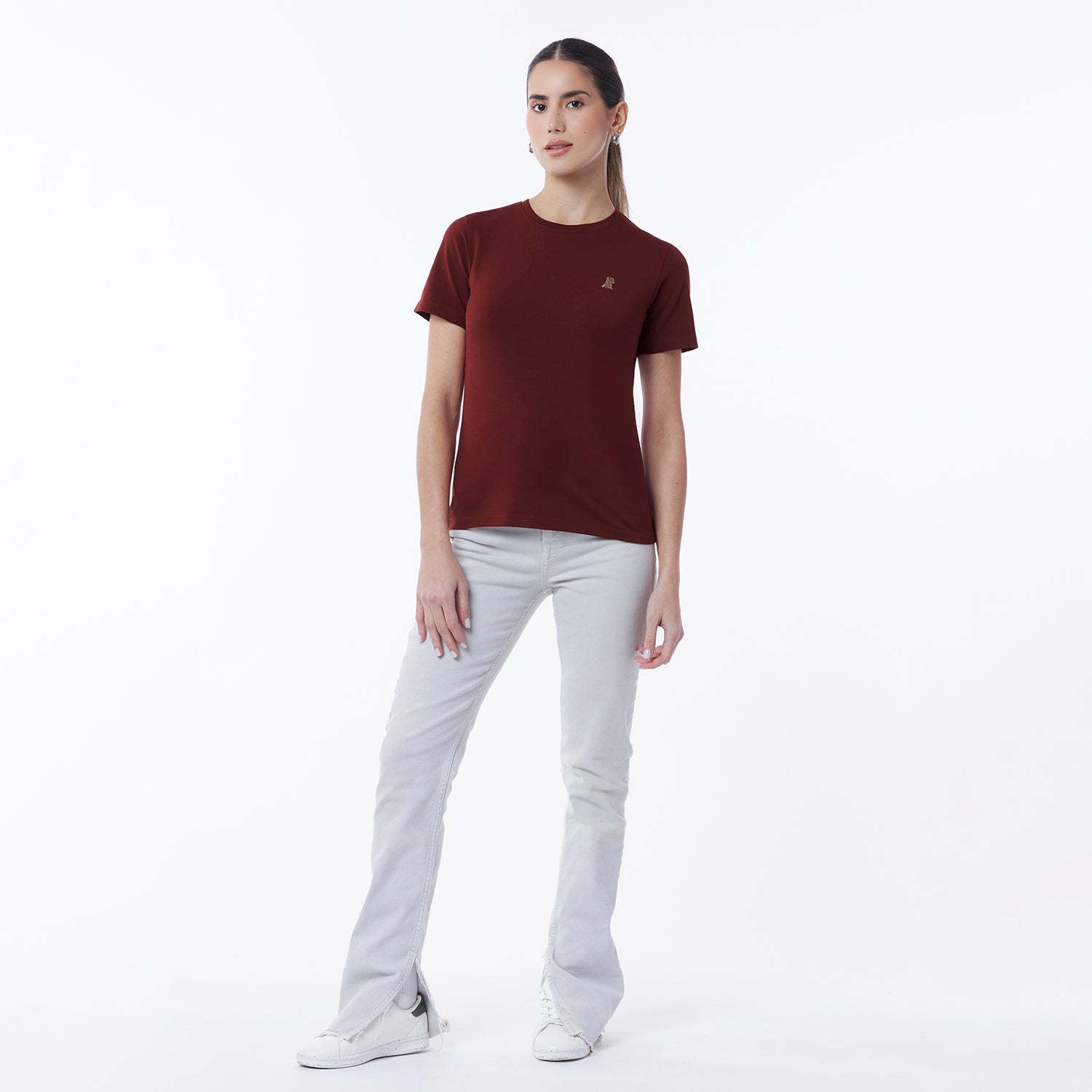 Women's Crew Neck Jersey T-Shirt - JAMES BARK