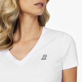 Women's V - Neck Jersey T-Shirt - JAMES BARK