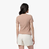 Women's Ribbed T-Shirt - JAMES BARK