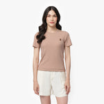Women's Ribbed T-Shirt - JAMES BARK