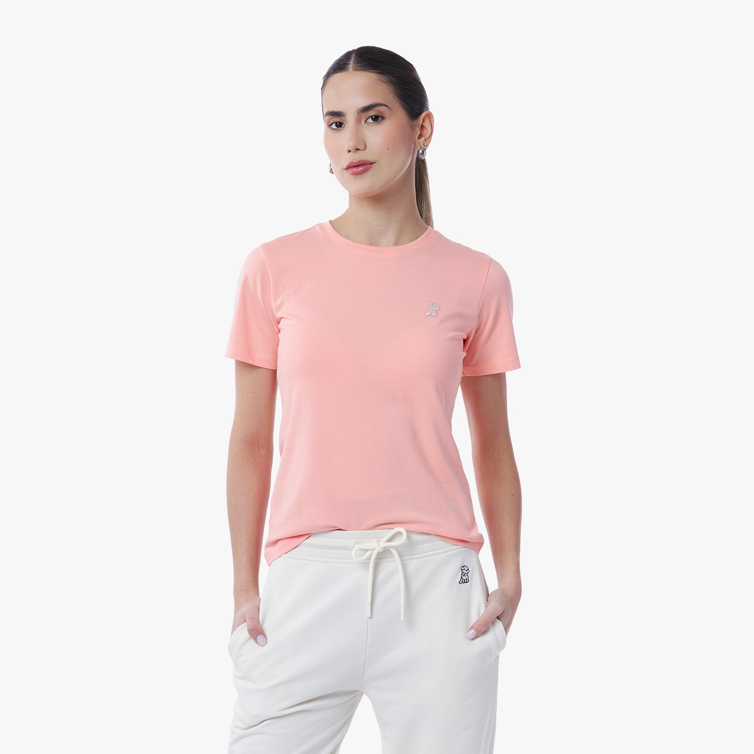 Women's Crew Neck Jersey T-Shirt - JAMES BARK