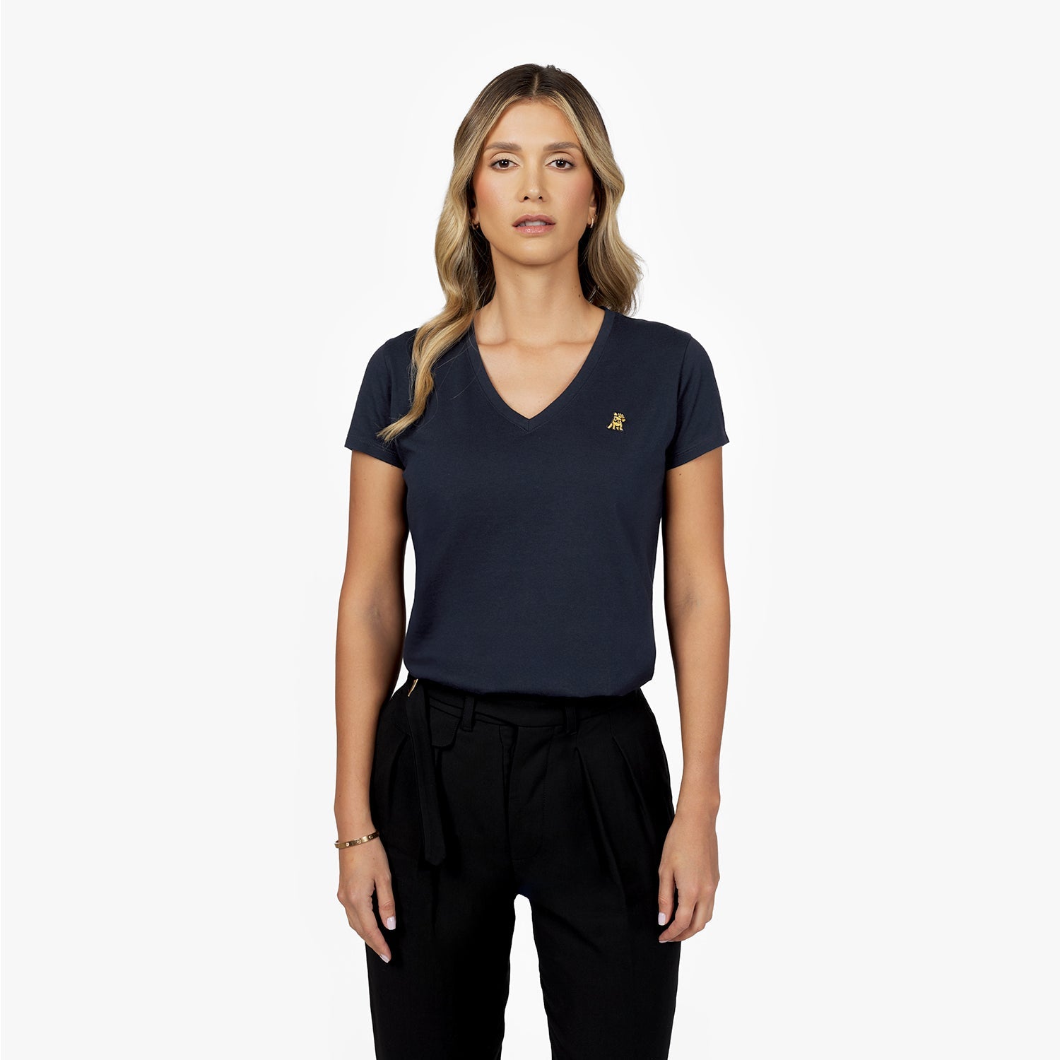 Women's V - Neck Jersey T-Shirt - JAMES BARK