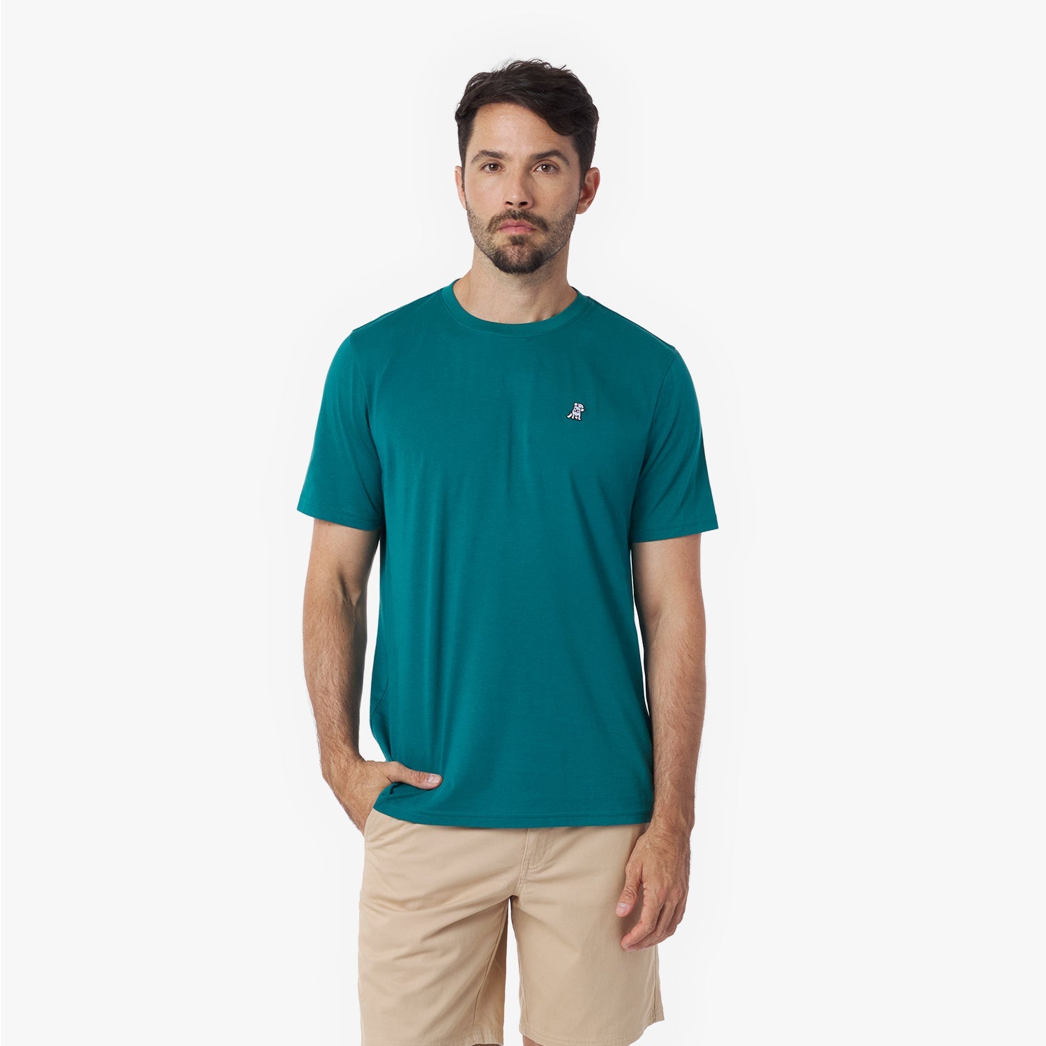 Men's Crew Neck Jersey T-Shirt - JAMES BARK