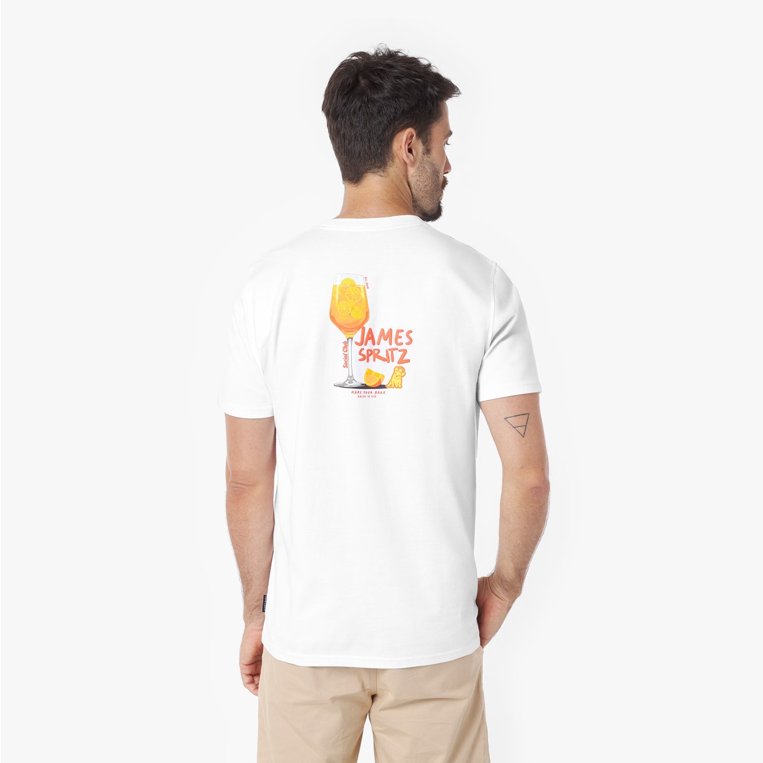 Men's James Spritz Graphic Tee - JAMES BARK