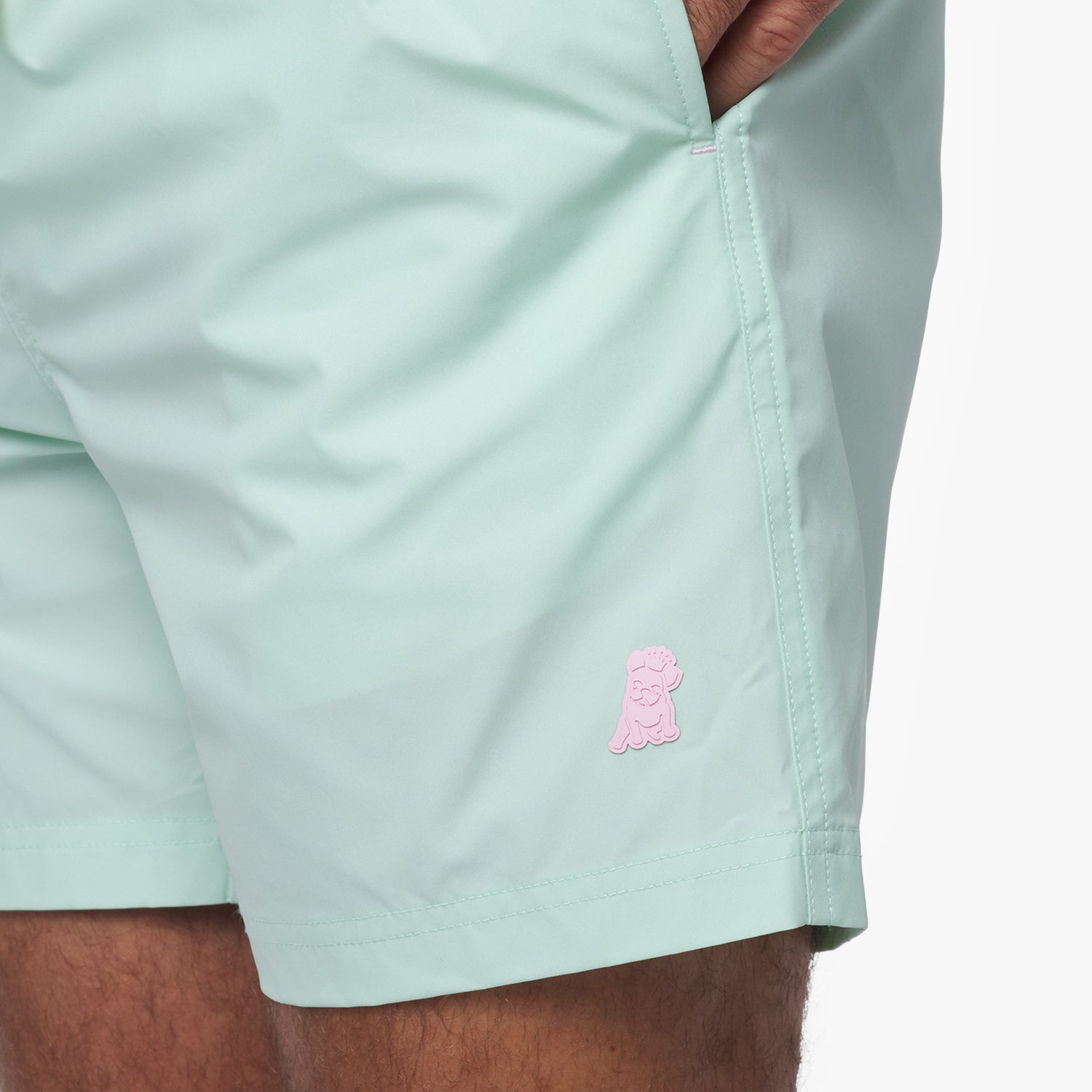 Men’s Solid SwimTrunk — Blue Glass - JAMES BARK