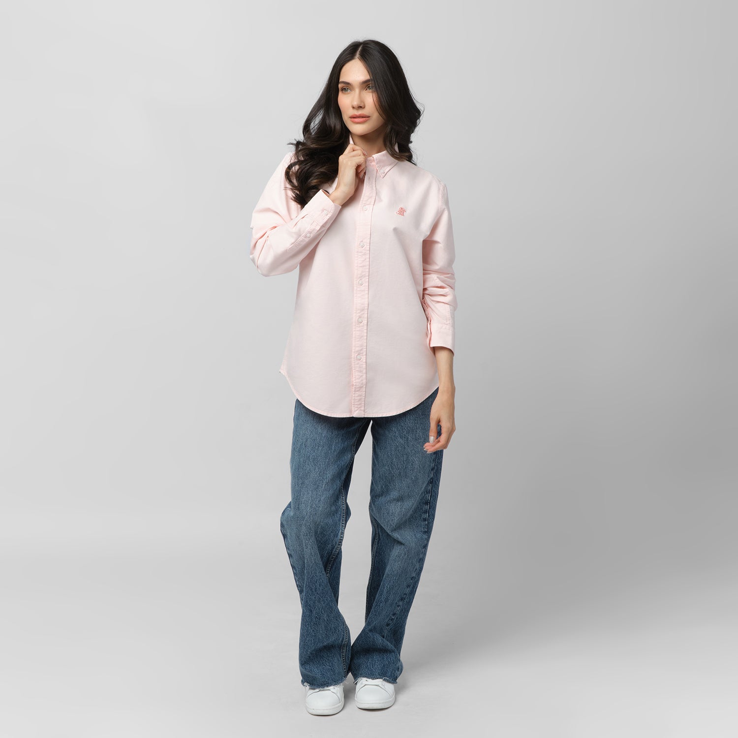 Women's Oxford Button Down Shirt - JAMES BARK