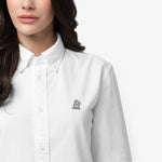 Women's Oxford Button Down Shirt - JAMES BARK