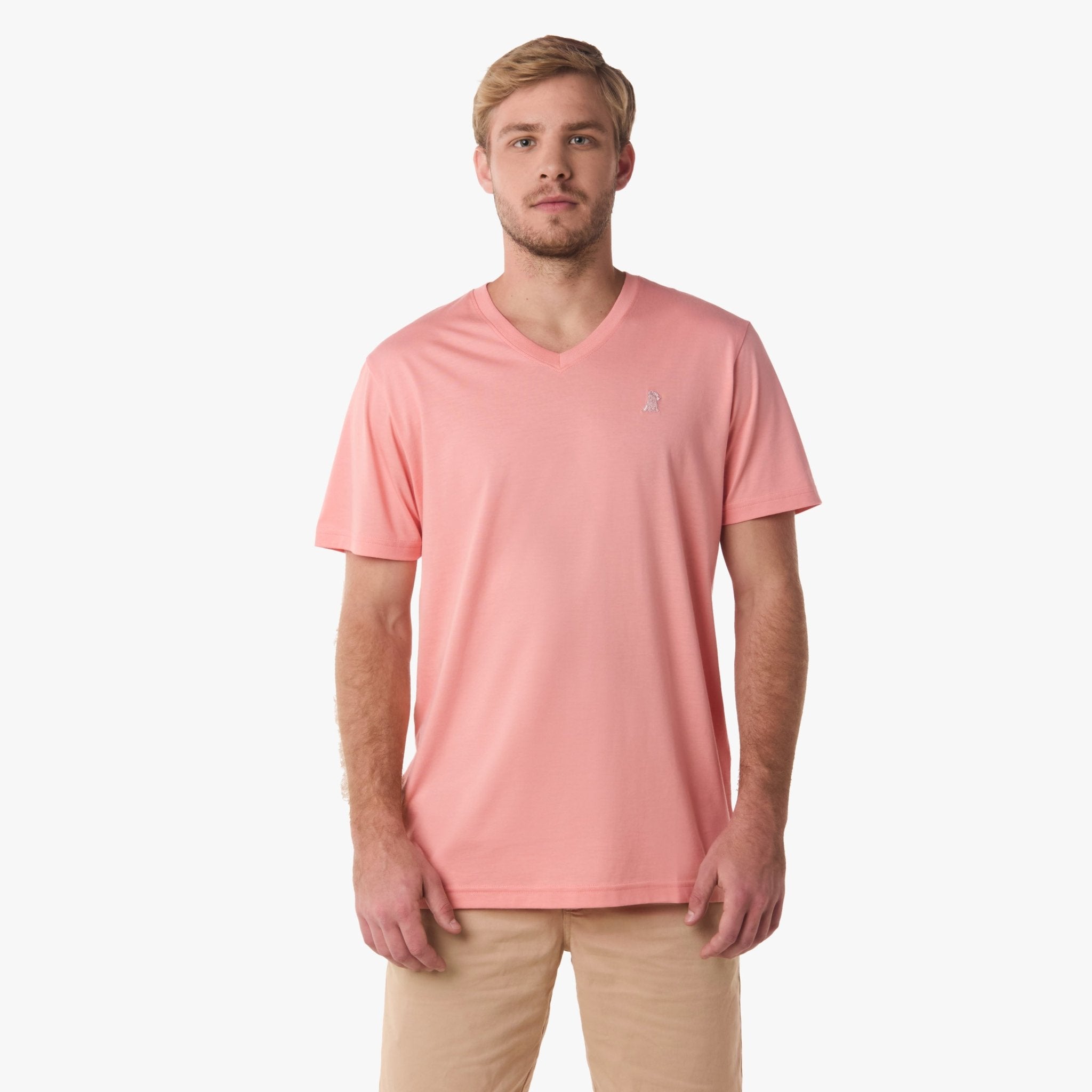 Men's V - Neck Jersey T-Shirt - JAMES BARK
