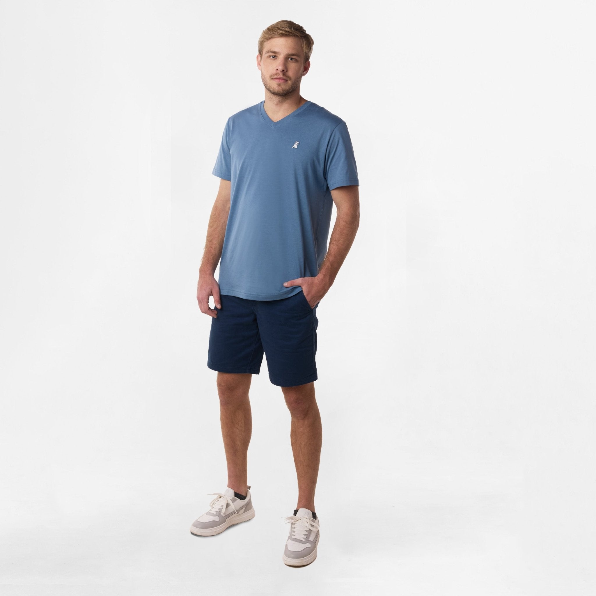 Men's V - Neck Jersey T-Shirt - JAMES BARK