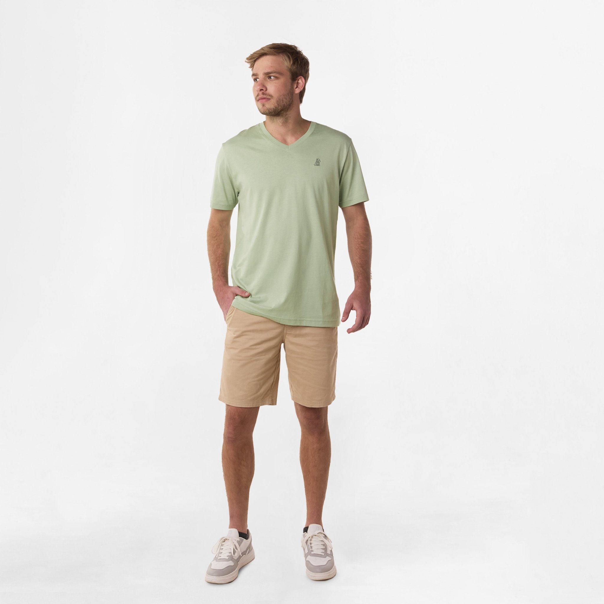 Men's V - Neck Jersey T-Shirt - JAMES BARK