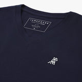 Men's V - Neck Jersey T-Shirt - JAMES BARK