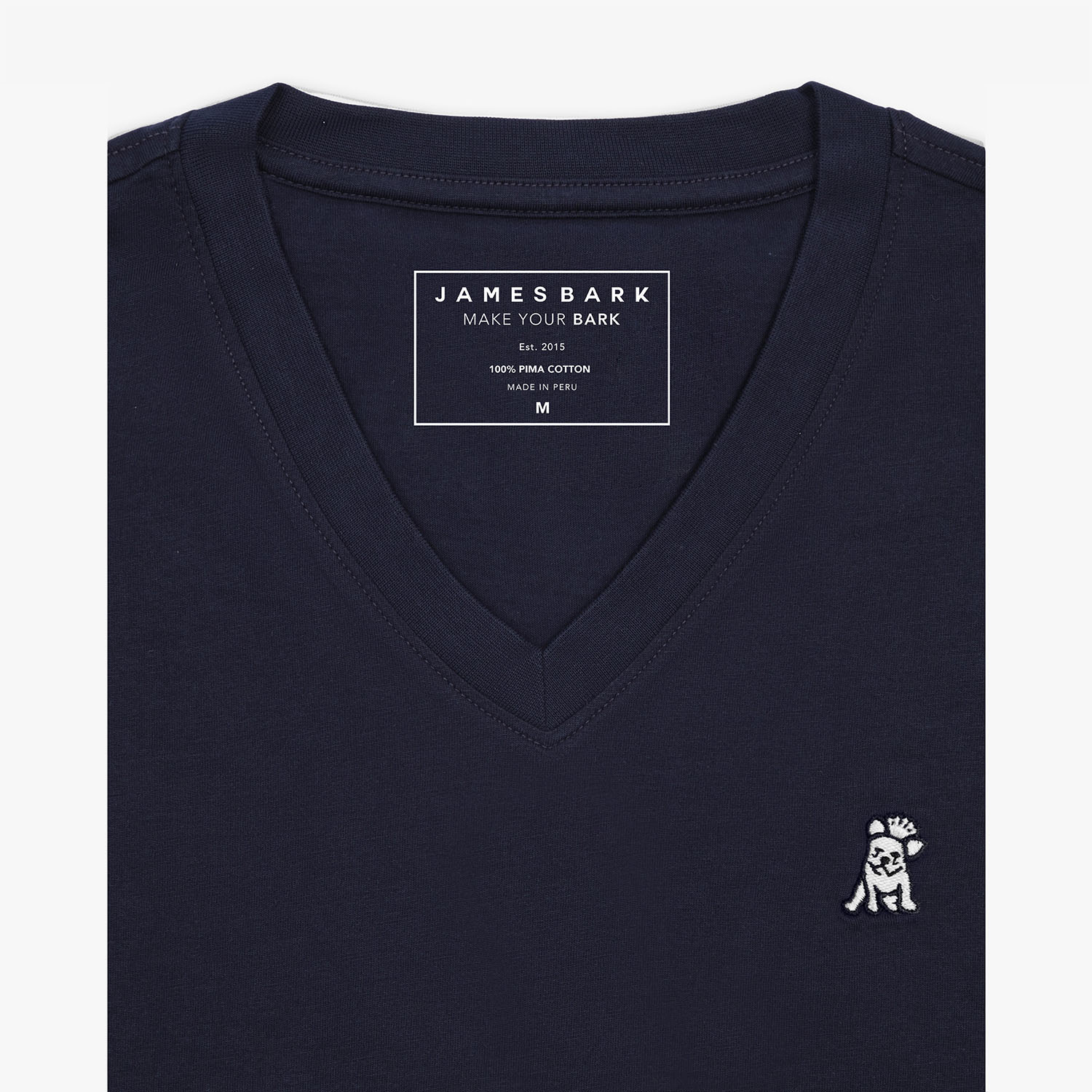 Men's V - Neck Jersey T-Shirt - JAMES BARK