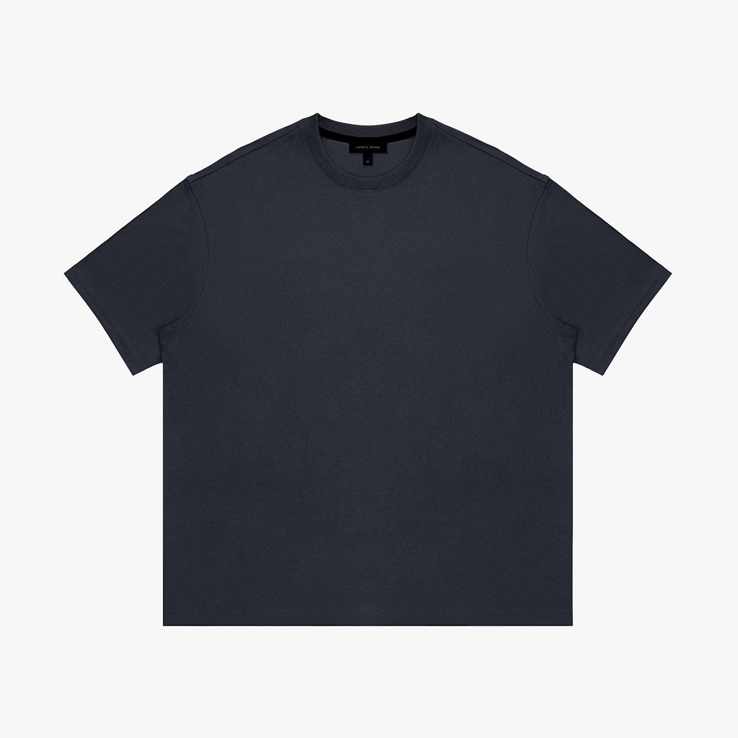 Navy t-shirt on a white background