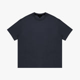 Navy t-shirt on a white background