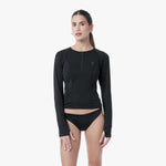 Women's Crew Neck Rashguard - JAMES BARK