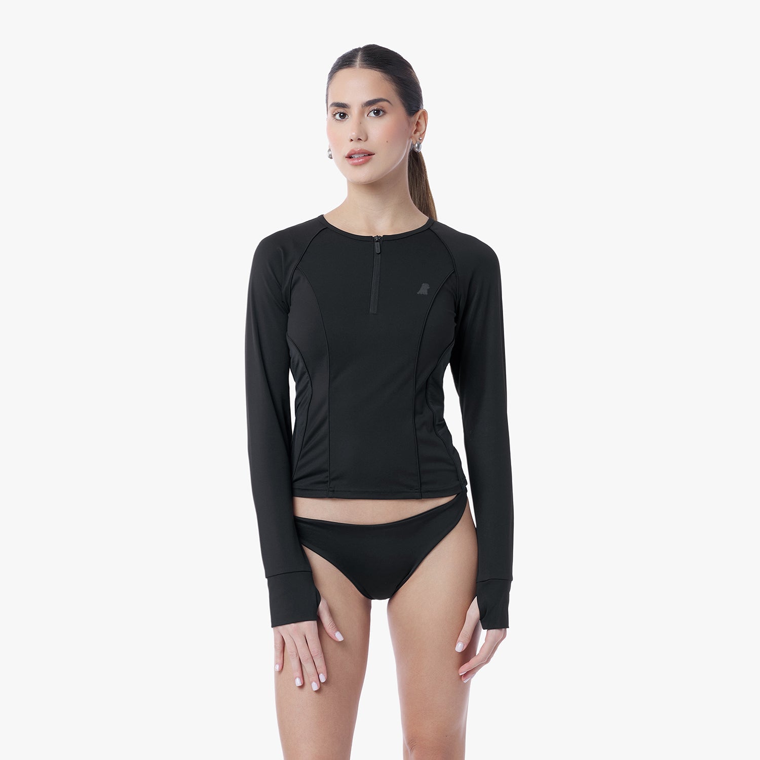 Women's Crew Neck Rashguard - JAMES BARK