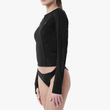 Women's Crew Neck Rashguard - JAMES BARK