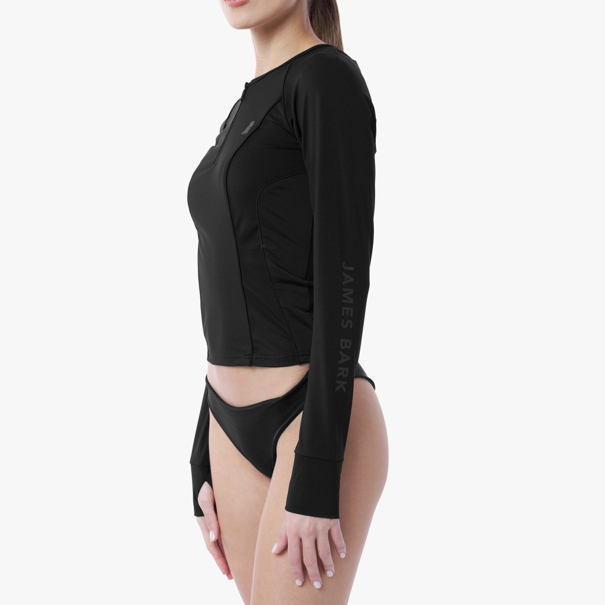 Women's Crew Neck Rashguard - JAMES BARK