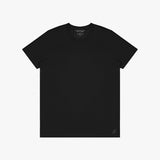 Black t-shirt on a white background