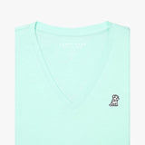 Women's V - Neck Jersey T-Shirt - JAMES BARK