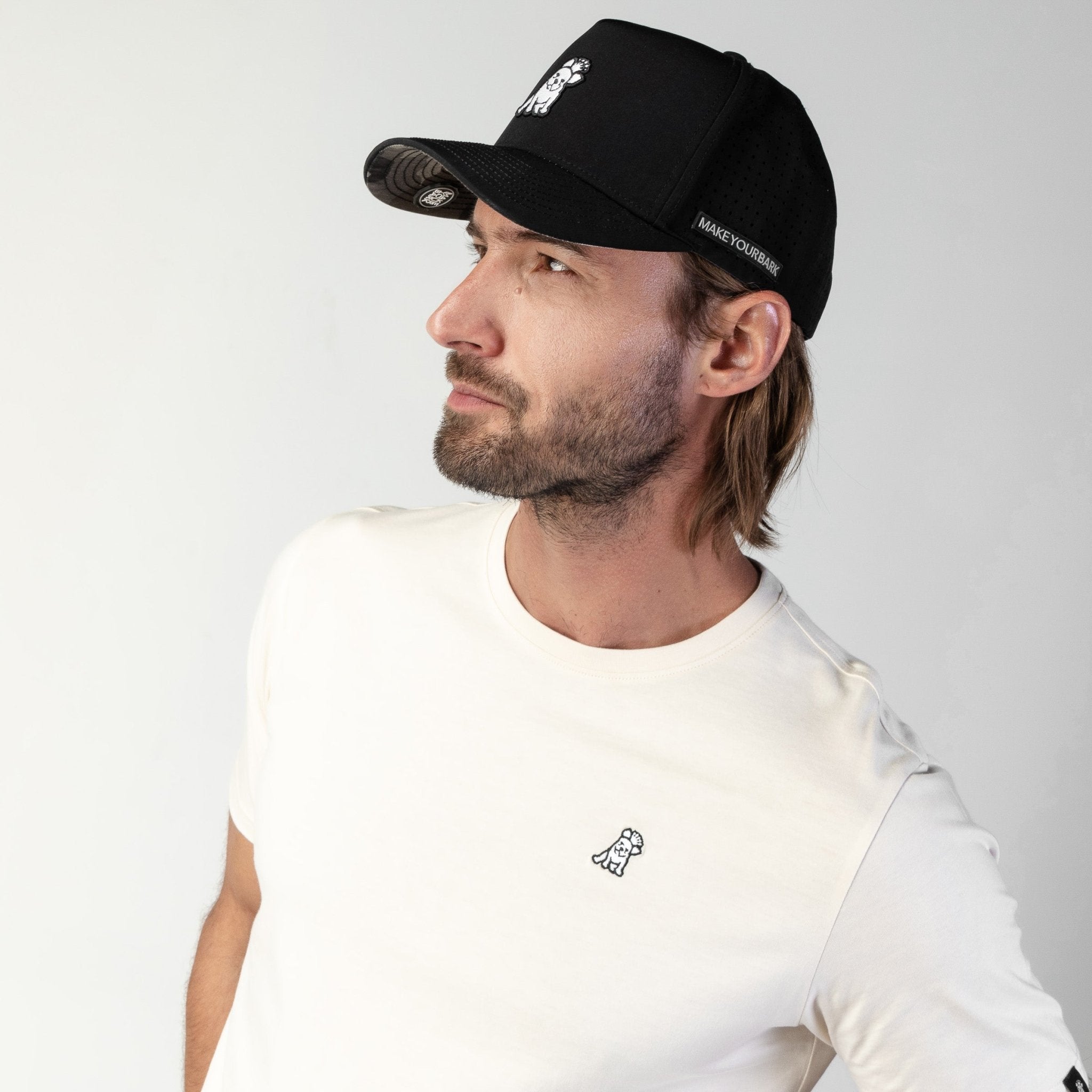 James Bark Black Recycled Cap - White Bark - JAMES BARK