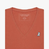 Women's V - Neck Jersey T-Shirt - JAMES BARK