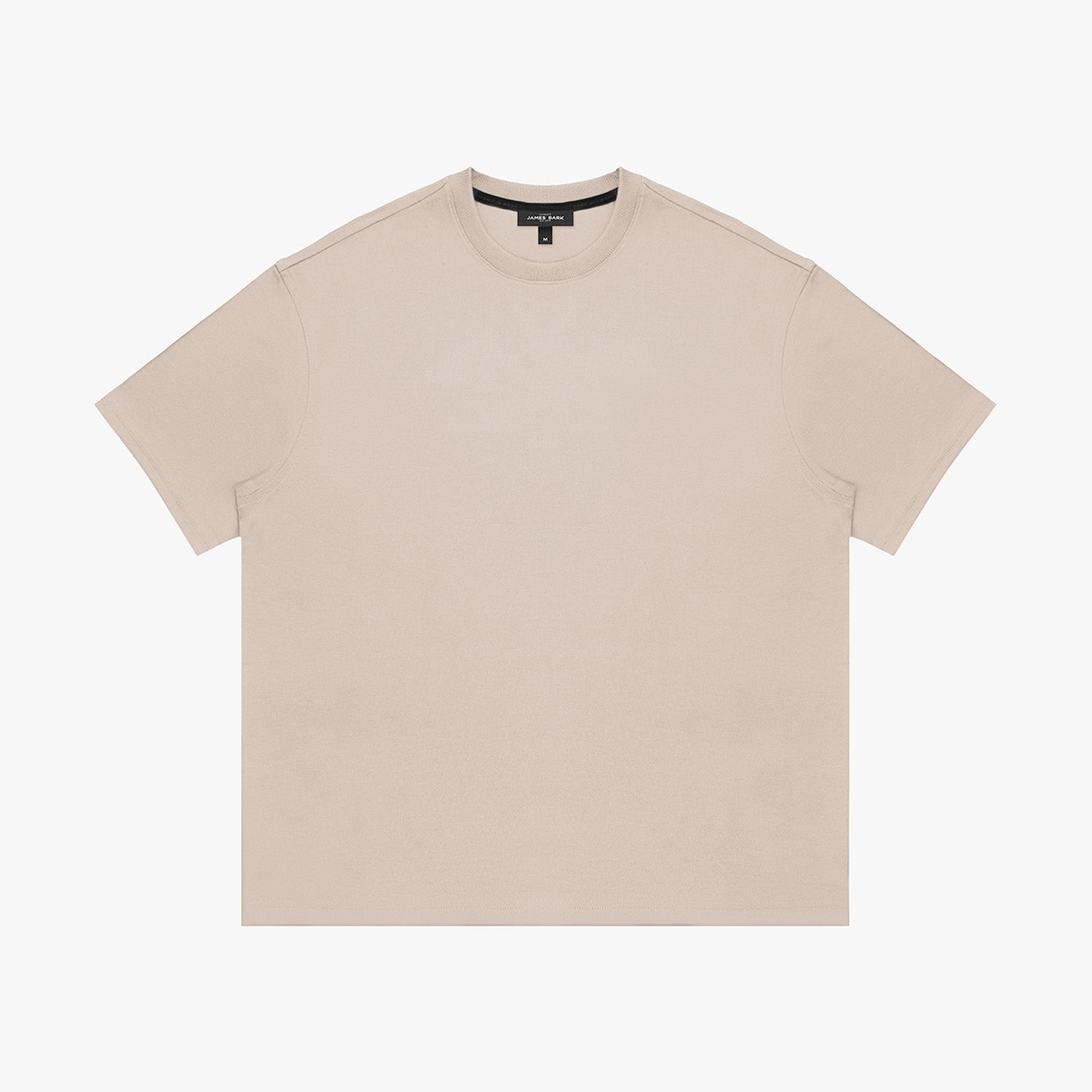 Beige t-shirt on a white background
