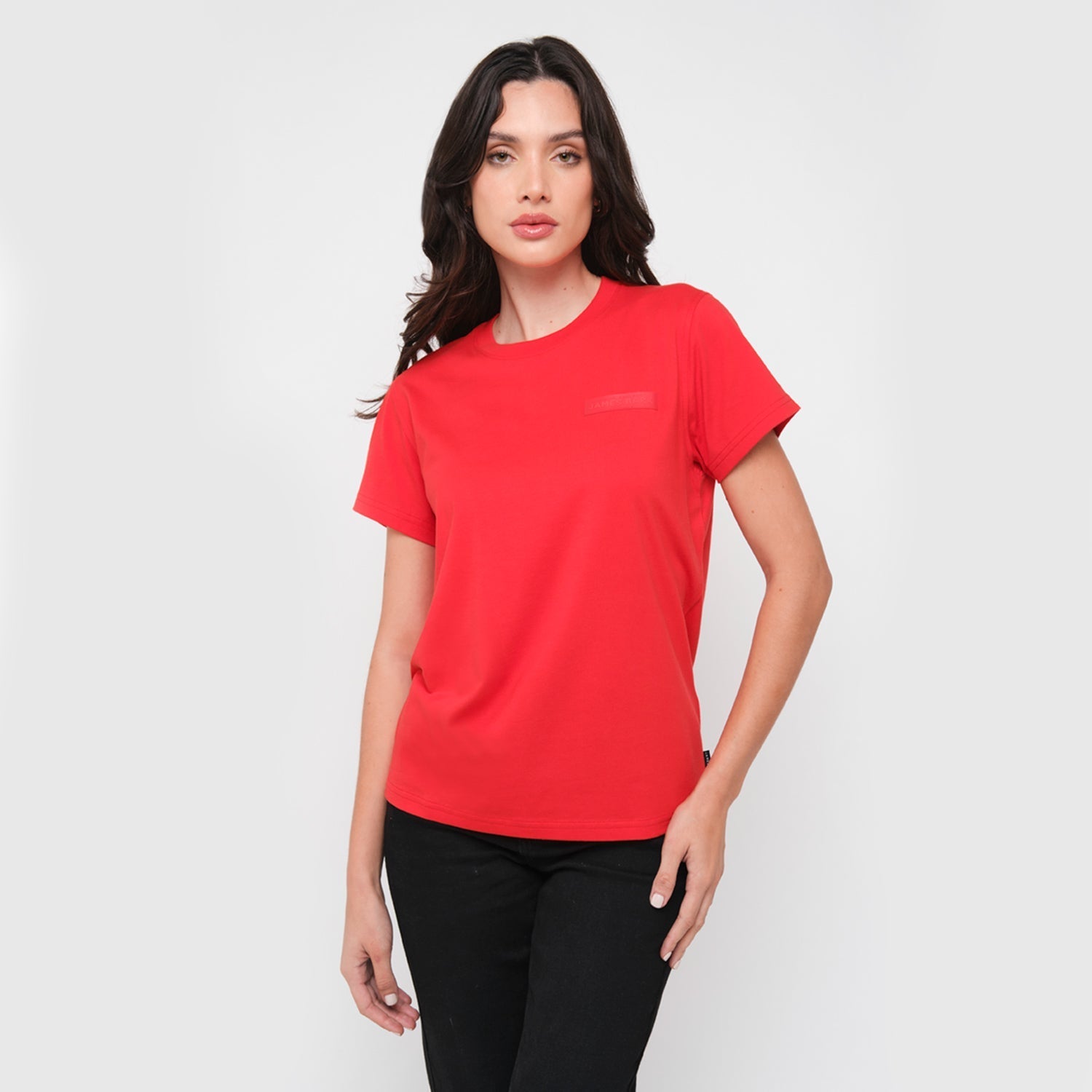 Women's Privé Patch Jersey Tee - JAMES BARK